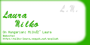 laura milko business card